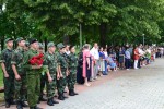Участие в митинге-реквиеме памяти у мемориала «Скорбящая мать» станицы Брюховецкой