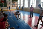 Общешкольные соревнования по прыжкам в длину с места в рамках месячника оборонно-массовой и военно-патриотической работы