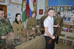 Выставка экспонатов времен ВОВ «Не забыть нам этих дней», посвященные 73-й годовщине освобождения Краснодарского края от немецко-фашистских захватчиков.