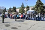 участие в автопробеге по местам боевой славы Брюховецкого района.